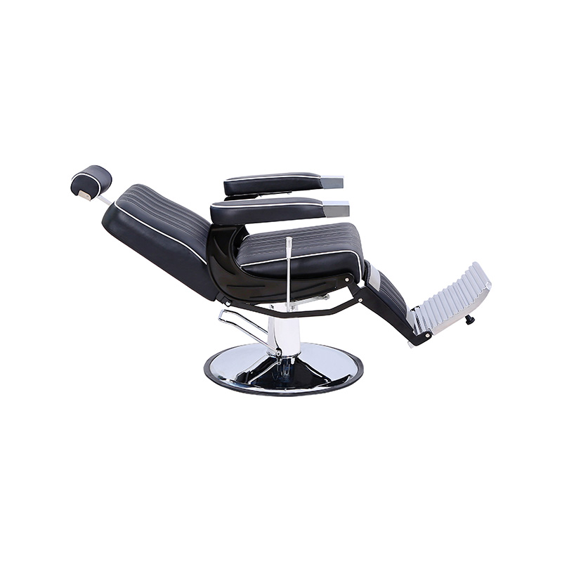 HZ8752SX Черно-белое кресло для укладки волос с вертикальными полосками и закругленными краями