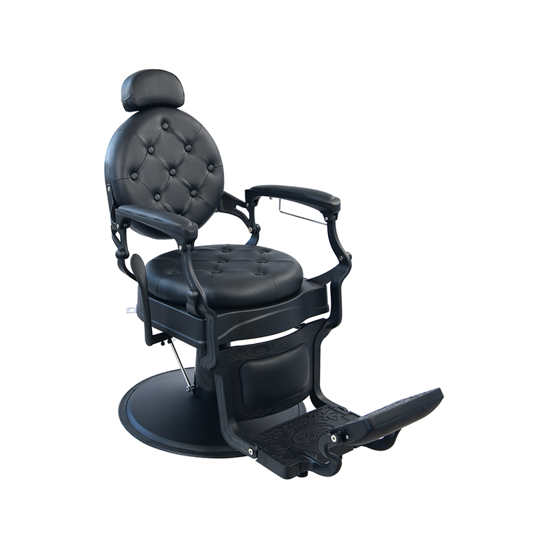 HZ8799 Черное льняное парикмахерское кресло